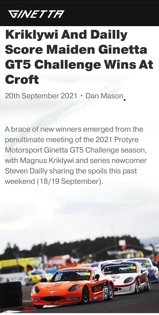 Maiden Ginetta GT5 Challenge wins at Croft